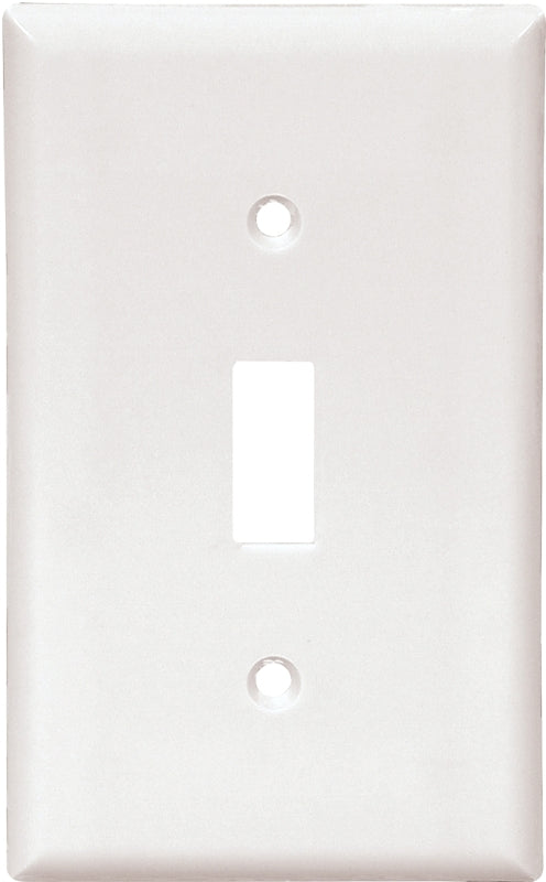 Eaton Wiring Devices 2134W Wallplate, 4-1/2 in L, 2-3/4 in W, 1 -Gang, Thermoset, White, High-Gloss
