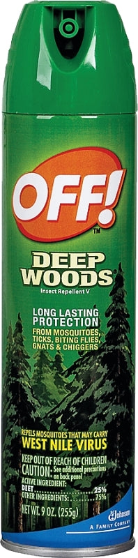 OFF! Deep Woods 22930 Insect Repellent V, 9 oz, Liquid, Clear, Alcohol