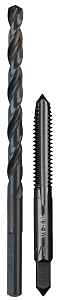 Milwaukee 49-57-5534 Drill and Tap Bit, HCS, Black Oxide, Specifications: 1/4-20 NC Straight Flute Plug Tap, #7 Drill