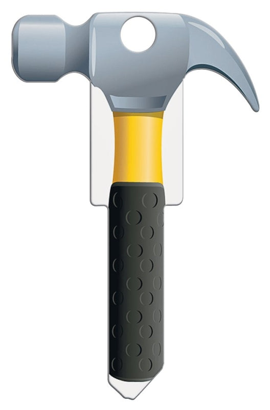 Lucky Line Key Shapes Series B122S Key Blank, Brass, Enamel, For: Schlage Locks