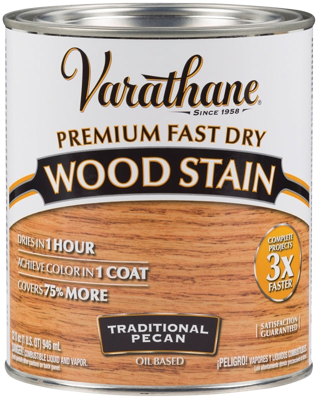 Varathane 262013 Wood Stain, Traditional Pecan, Liquid, 1 qt, Can