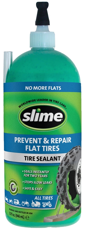 Slime 10009 Tire Sealant, 946 mL Squeeze Bottle, Liquid, Characteristic