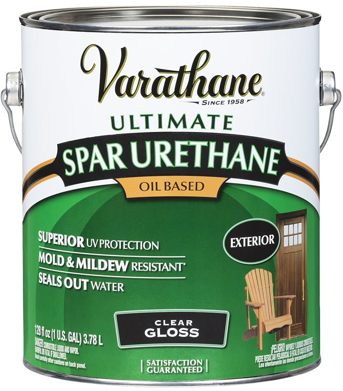 Varathane 9231 Spar Urethane Paint, Gloss, Liquid, Clear, 1 gal, Can
