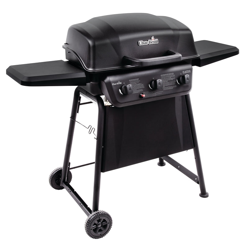 Char-Broil 463773717 Gas Grill, 30,000 Btu BTU, Propane, 3 -Burner, Steel Body, Black