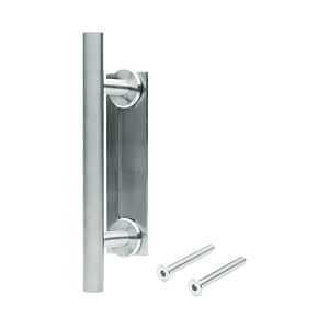 Renin Alperton Series BD414-SN Barn Door Handle, 300 mm H Handle, Steel, Satin Nickel