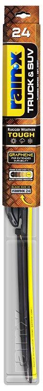 Rain-X Truck & SUV 870224 Wiper Blade, Beam Blade, 24 in L Blade, Synthetic Rubber