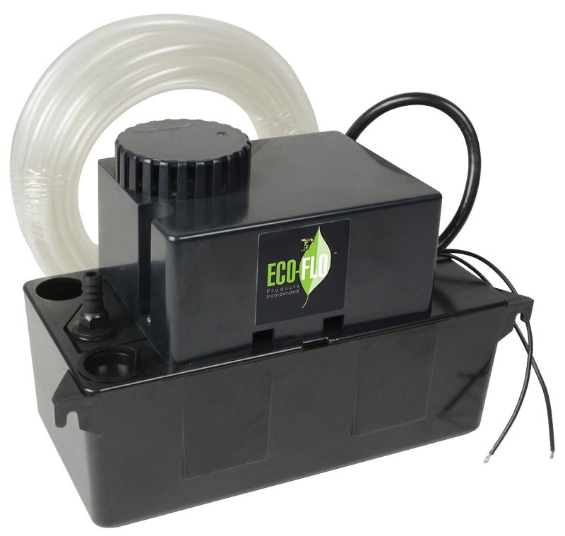 Eco-Flo CDSP-20 Condensate Pump, 1.5 A, 115 V, 1/40 hp, 3/8 in Outlet, 100 gph