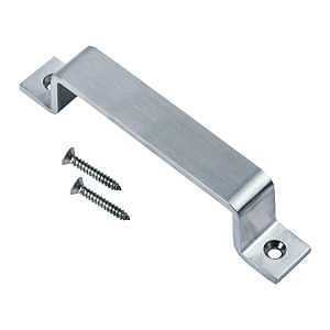 Renin Cairns Series BD450-SS Barn Door Handle, 163 mm H Handle, Satin Nickel