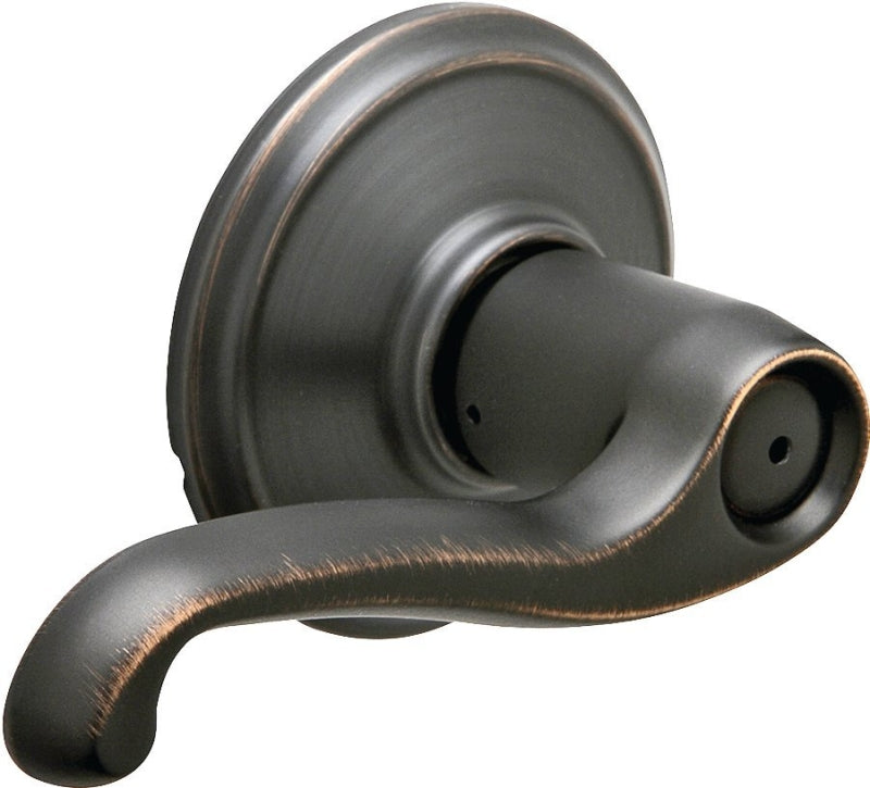 Schlage F Series F40V FLA 716 Privacy Lever, Mechanical Lock, Aged Bronze, Metal, Residential, 2 Grade