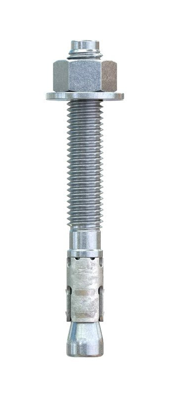 Simpson Strong-Tie Strong-Bolt 2 STB2-50414P1 Wedge Anchor, 1/2 in Dia, 4-1/4 in OAL, Carbon Steel, Zinc