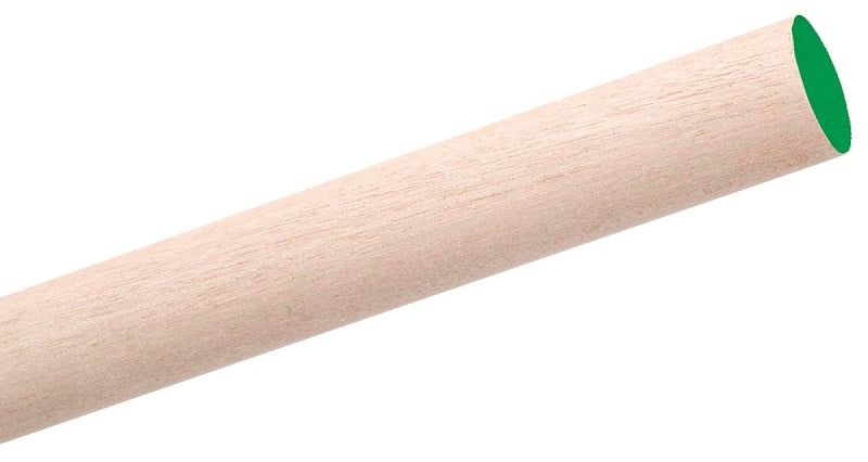 Waddell 6304UB Dowel Rod, 1/4 in Dia, 36 in L, Hardwood