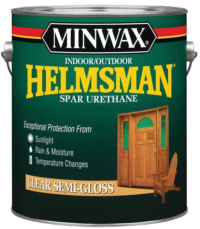 Minwax 13210000 Spar Varnish, Semi-Gloss, Liquid, 1 gal, Pail