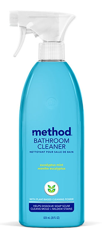 method 8 Bathroom Cleaner, 28 oz, Liquid, Herbaceous, Colorless/Translucent