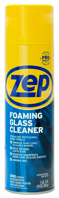 19OZ ZEP FOAMING GLASS CLEANER