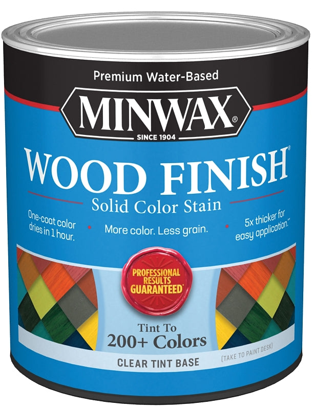 Minwax 117310000 Wood Stain, Solid Stain, Clear Tint, Liquid, 32 fl-oz