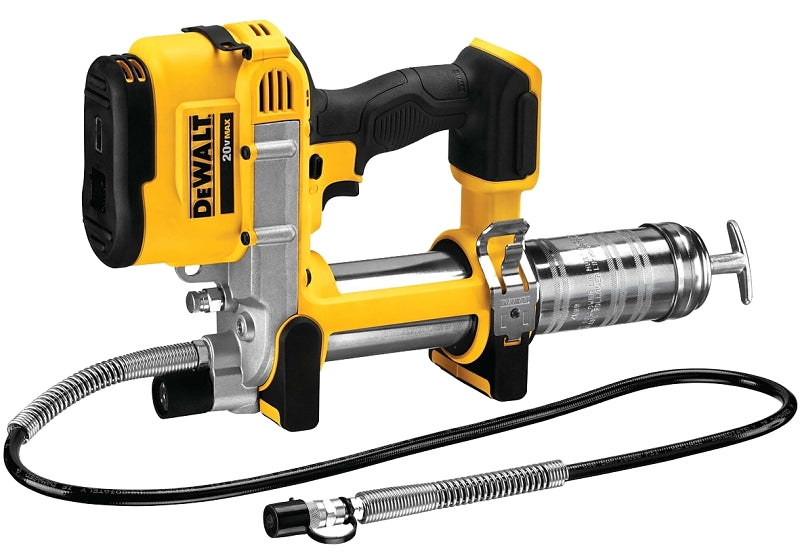 DEWALT DCGG571B Grease Gun, Includes: DCGG571B 20 V Max Grease Gun, Shoulder Strap, 14.5 oz Cartridge