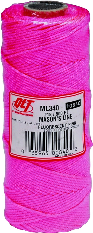 Marshalltown ML340 Mason Line, 500 ft L Line, Fluorescent Pink Line