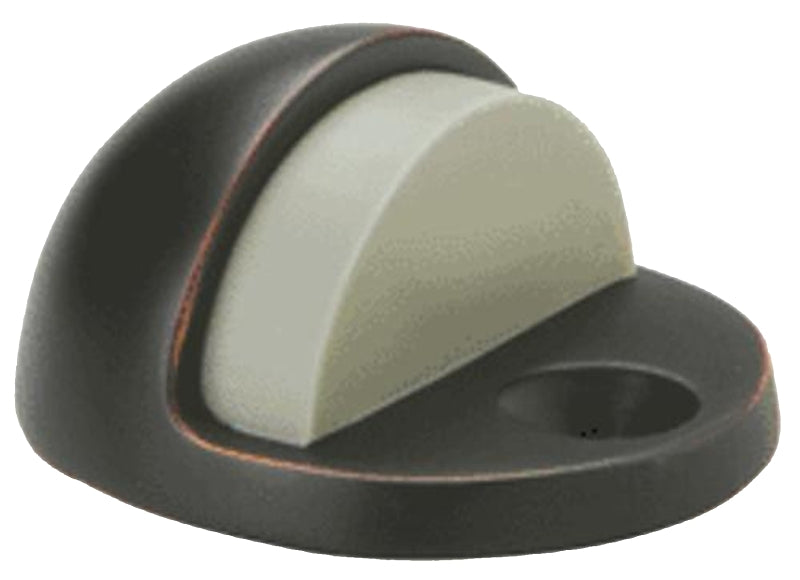 Schlage Ives Series FS436B-716 Dome Stop, 1-3/4 in Dia Base, Brass, Aged Bronze