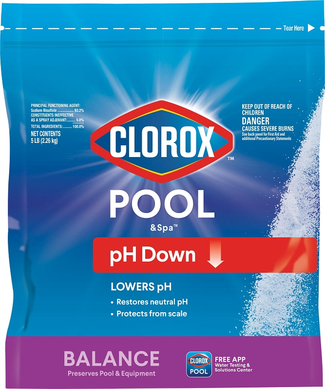 Clorox 12105CLX pH Down, Granular, Off-White, 5 lb