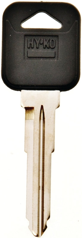 Hy-Ko 12005MZ19 Automotive Key Blank, Brass/Plastic, Nickel, For: Mazda Vehicle Locks
