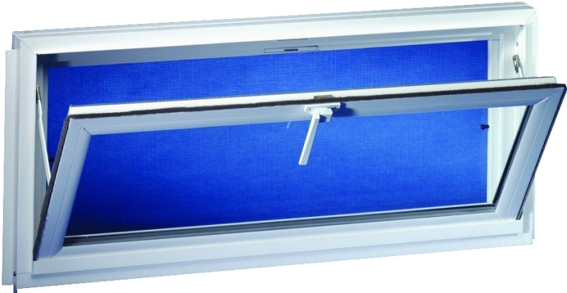 Duo-Corp Competitor Series 3222COMP Hopper Basement Window, Glass Glass/Screen, Vinyl Frame