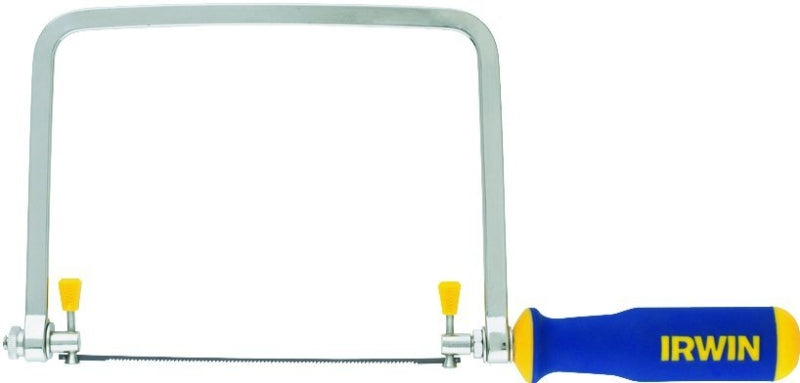 Irwin ProTouch Series 2014400 Coping Saw, 6-1/2 in L Blade, 17 TPI, Steel Blade, Ergonomic Handle