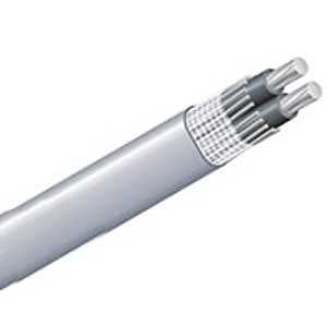 Southwire 6/6/6AX500 Service Entrance Cable, 3 -Conductor, Aluminum Conductor, PVC Insulation, Gray Sheath, 600 V