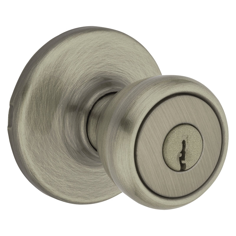 Kwikset 400T 5RCLRCSK3BX Entry Knob, Antique Brass, K3 Keyway, 3 Grade