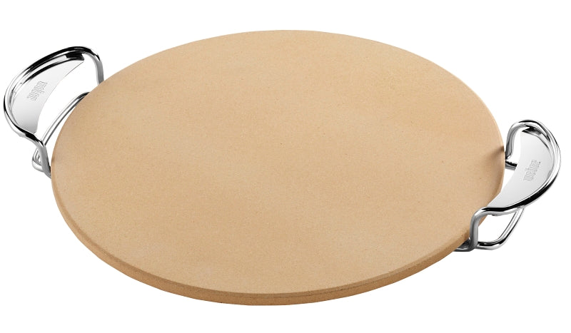 Weber 8836 Pizza Stone, 16.7 in L, 13.2 in W, Cordierite, Beige