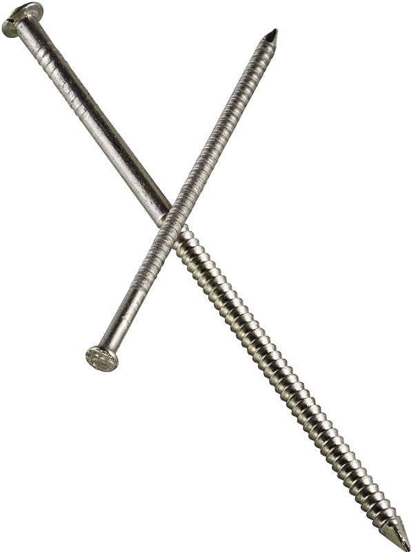 Simpson Strong-Tie T6SND1 Siding Nail, 6d, 2 in L, 316 Stainless Steel, Full Round Head, Annular Ring Shank, 1 lb