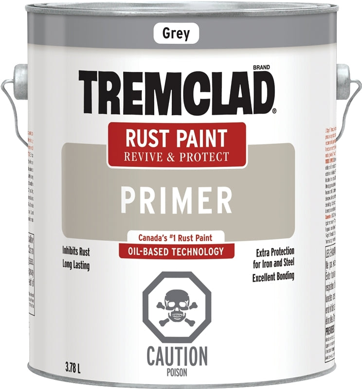 Rust-Oleum 274103155 Rust Primer, Flat, Gray, 3.78 L