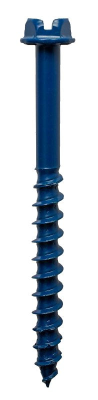 Simpson Strong-Tie Titen Turbo TNT25234HC25 Screw Anchor, 1/4 in Dia, 2-3/4 in L, Carbon Steel, Zinc Plated