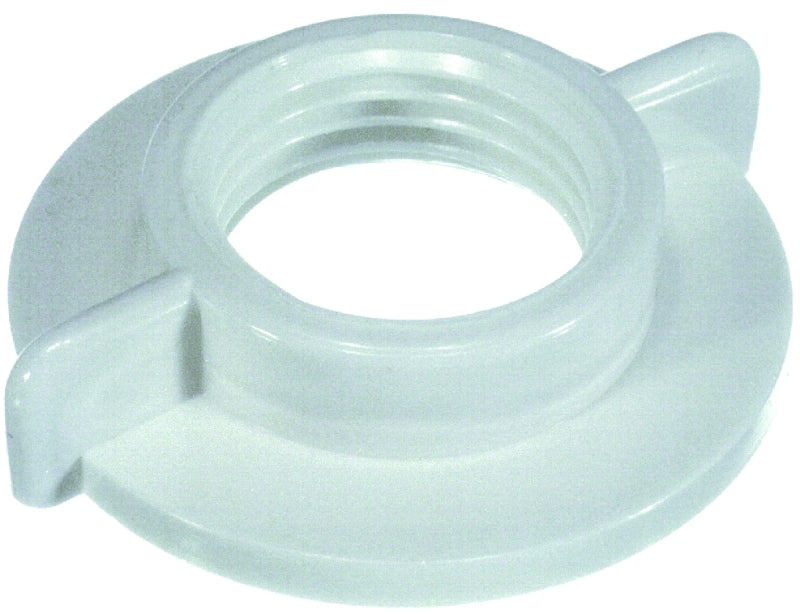 Danco 88736 Faucet Locknut, Universal, Plastic, White, For: 1/2 in IPS Connections