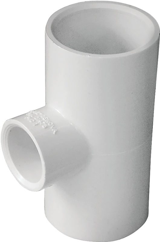 IPEX 435794 Reducing Pipe Tee, 1 x 1/2 in, Socket, PVC, White, SCH 40 Schedule