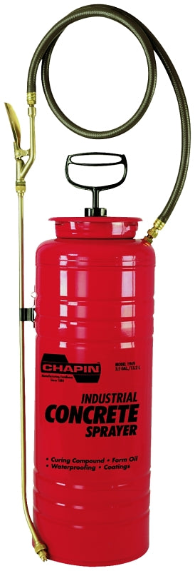 CHAPIN 1949 Handheld Sprayer, 3.5 gal Tank, Steel Tank, 48 in L Hose