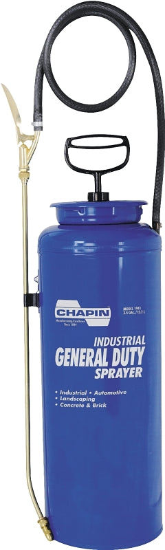 CHAPIN 1941 Compression Sprayer, 3.5 gal Tank, Steel Tank, 42 in L Hose