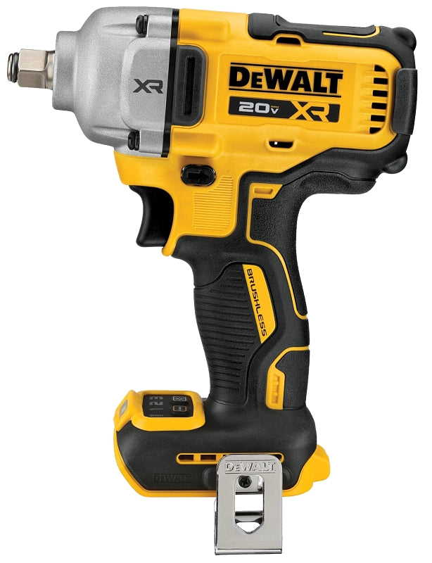 DEWALT XR Series DCF891B Impact Wrench, Includes: (1) Belt Clip, Tool Only, 20 V, 1/2 in Drive, 3250 ipm, 1/EA