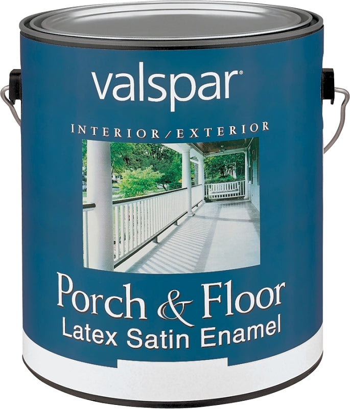 Valspar Medallion 1500 Series 027.0001505.007 Porch and Floor Paint, Satin, Clear, 1 gal, 400 sq-ft/gal Coverage Area