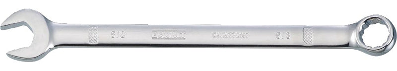DeWALT DWMT72197OSP Combination Wrench, SAE, 5/8 in Head, 7-15/16 in L, 12-Point, Chrome, Comfort-Grip Handle