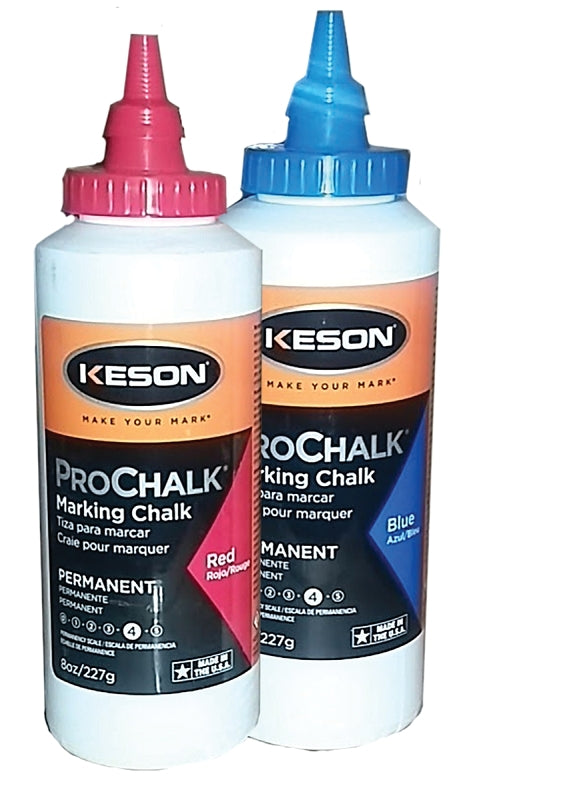 Keson PROCHALK Series PM8RED Marking Chalk Refill, Red, Permanent