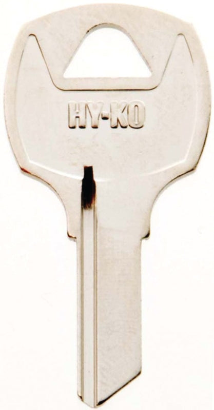 Hy-Ko 11010RO5 Key Blank, Brass, Nickel, For: National Cabinet Locks