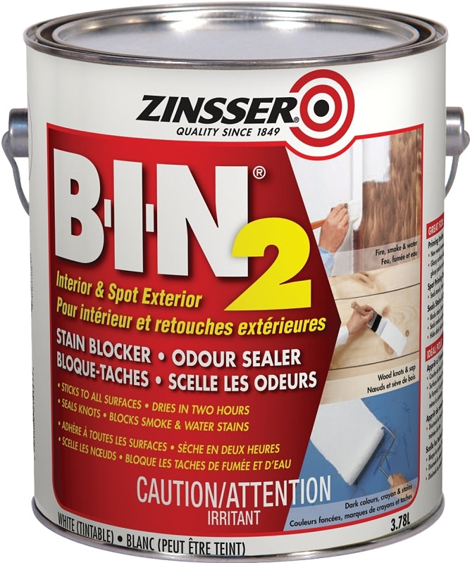 Zinsser 261664 Stain Blocker, White, 3.78 L