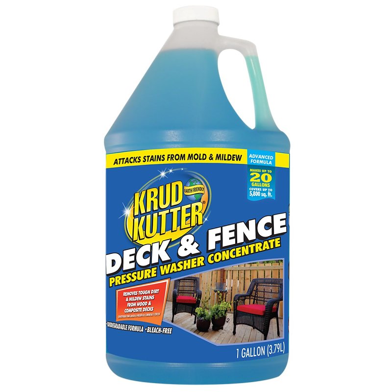 Krud Kutter Advanced Formula 385465 Deck and Fence Pressure Washer Concentrate, Liquid, 1 gal Bottle