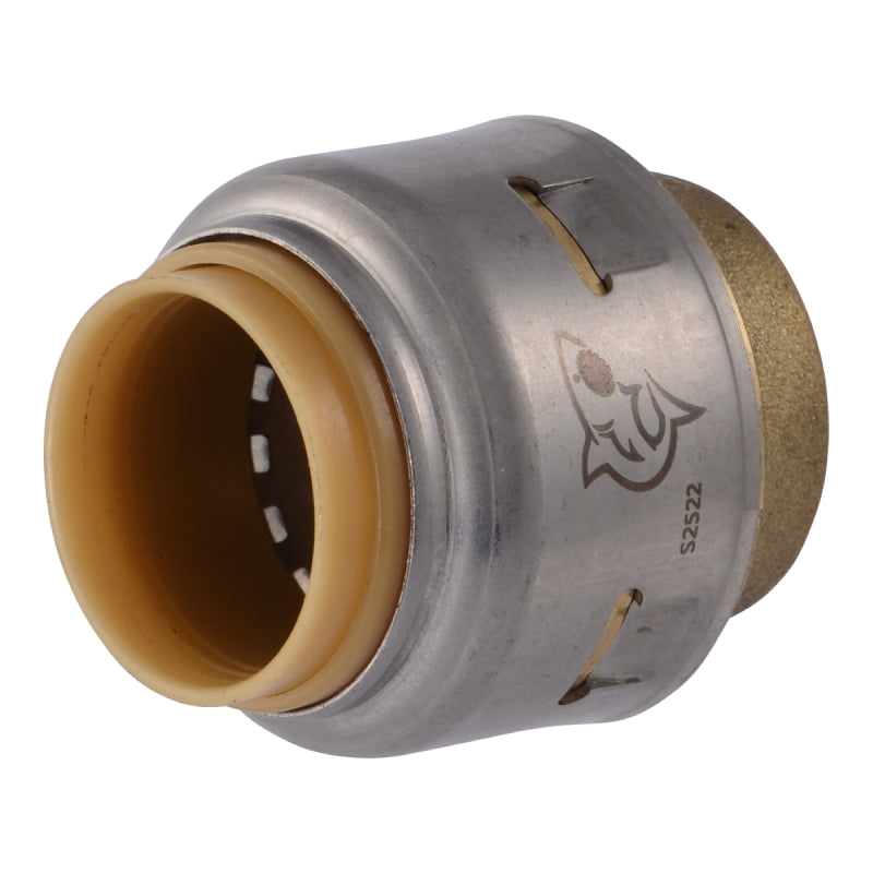 SharkBite UR514A End Cap, 1/2 in, Brass, 250 psi Pressure