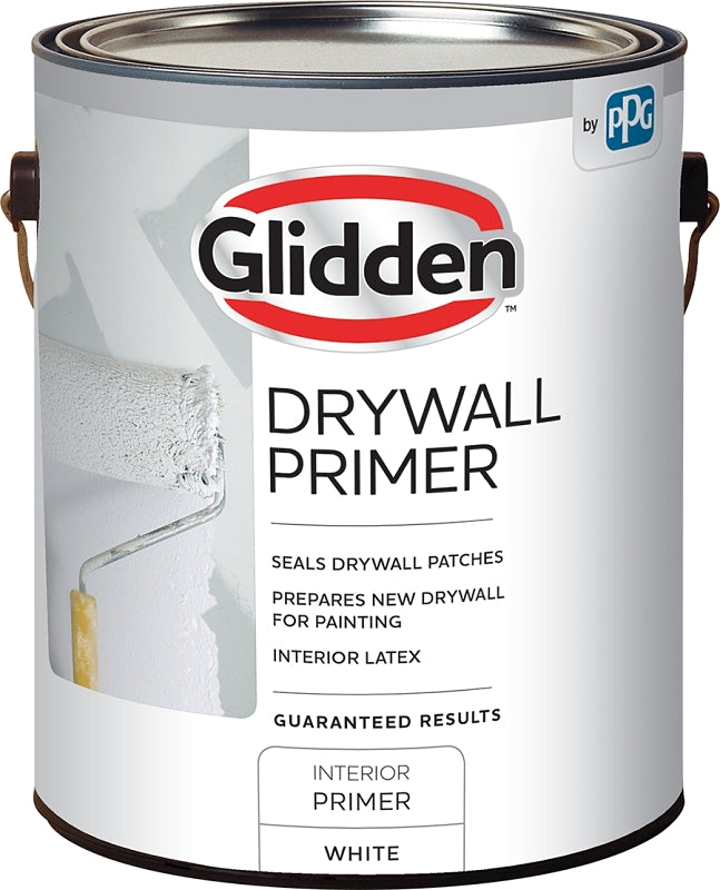 Glidden GLDPIN60WH/01 Interior Drywall Primer, Flat, White, 1 gal, Can