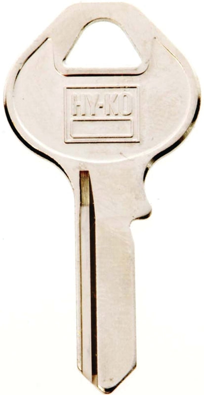 Hy-Ko 11010M5 Key Blank, Brass, Nickel, For: Master Cabinet, House Locks and Padlocks