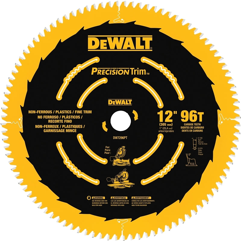DW7296PT TRIM BLADE 12IN 96TH