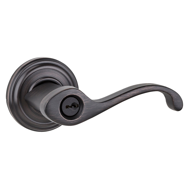 Kwikset Signature Series 740CHL 11P Entry Lever, Venetian Bronze, Zinc, Residential, Reversible Hand, 2 Grade