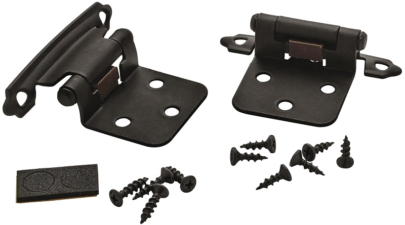 Amerock BPR3429FB Variable Overlay Hinge, Matte Black, 1 Pair