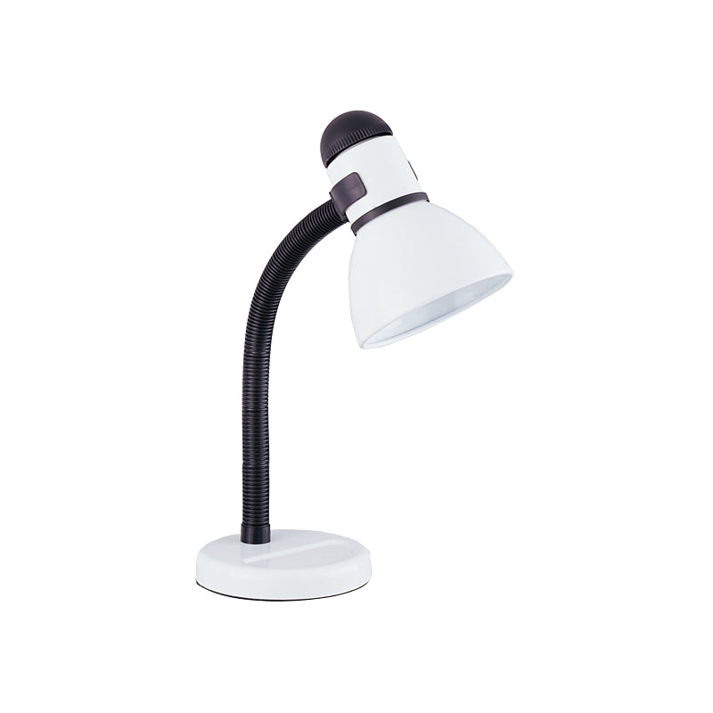 Boston Harbor TL-TB-134-WH-3L Flexible Desk Lamp, 120 V, 60 W, 1-Lamp, CFL Lamp, White Fixture, White